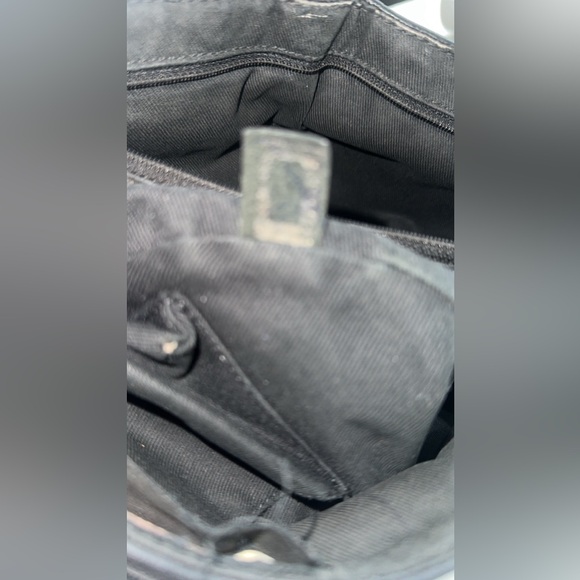 Preowned Authentic Chanel Black Caviar Leather, Pleated Half Moon Flap Bag - Picture 13 of 16